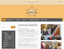Tablet Screenshot of carrozas-majestik.com